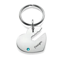 Lade das Bild in den Galerie-Viewer, Paar Schlüsselanhänger aus Kupfer K0001 mit Namen Gravur selbst gestalten