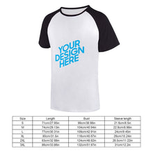 Lade das Bild in den Galerie-Viewer, Herren Ärmel Raglan T-Shirt kurz selbst gestalten und bedrucken