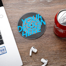 Lade das Bild in den Galerie-Viewer, Untertasse in Form CD-Aufnahme mit Foto Text Muster selbst gestalten und bedrucken