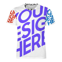 Lade das Bild in den Galerie-Viewer, Multi-Image-Design Allover Print Männer T Shirt OMDT01 mit Ihrem Design Motiv Foto Text selbst gestalten und bedrucken