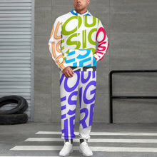 Lade das Bild in den Galerie-Viewer, Multi-Image-Design Unisex Jogginganzug Trainingsanzug SET Jogginghose & Hoodie Damen Herren mit Foto Design Motiv Text selbst gestalten und bedrucken