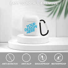 Lade das Bild in den Galerie-Viewer, Kopfhörer-Schutzhülle, Hülle für Apple AirPods Kopfhörer - Silikon Schutzhülle Etui Case Cover Schoner Katze Design mit Foto Text selbst gestalten und bedrucken