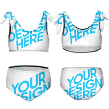 Lade das Bild in den Galerie-Viewer, Modischer Badeanzug mit Träger Kinder NT022 Bademode Mädchen online mit Foto selbst gestalten und bedrucken