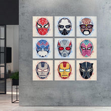 Lade das Bild in den Galerie-Viewer, Quadrat-Stil Multi-Image-Design Druck 9 Panel hängende Poster / Wandbilder 9-teilig / Leinwand Malerei mit Foto selbst gestalten und bedrucken