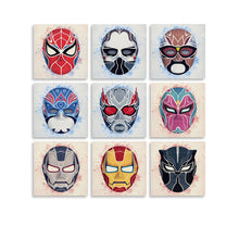 Lade das Bild in den Galerie-Viewer, Quadrat-Stil Multi-Image-Design Druck 9 Panel hängende Poster / Wandbilder 9-teilig / Leinwand Malerei mit Foto selbst gestalten und bedrucken