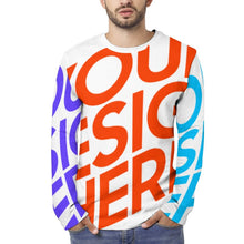 Lade das Bild in den Galerie-Viewer, Multi-Image-Druck Voll Druck Herren / Männer Langarmshirt TSHIRT EL mit Fotos Muster Text Logo selbst gestalten und bedrucken
