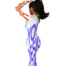 Lade das Bild in den Galerie-Viewer, Split-Kleid mit einem Ärmel BIQ mit Fotos Muster selbst gestalten und bedrucken