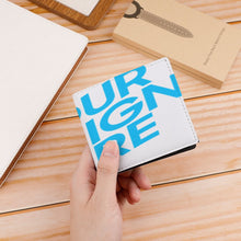 Lade das Bild in den Galerie-Viewer, Unisex Damen Herren Geldbörse Leder im Querformat mit Foto Design Motiv Text selbst gestalten und bedrucken