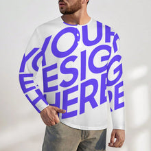 Lade das Bild in den Galerie-Viewer, Einzelbild-Design Männer Henleyshirt Langarm Shirt Rundhalsshirt mit Knopfleiste A37L mit Foto Design Motiv Text selbst gestalten und bedrucken