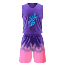 Lade das Bild in den Galerie-Viewer, Damen/Frauen Jersey Basketballtrikot inklusive Hose und Shirt selbst gestalten und bedrucken