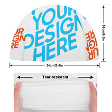 Lade das Bild in den Galerie-Viewer, Damen / Herren Unisex Bedruckbare Schwimmkappe Badekappe mit Foto und individuellen Design selbst gestalten und bedrucken