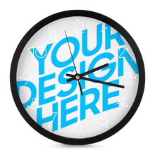 Lade das Bild in den Galerie-Viewer, Fashion Wanduhr ohne Tickgeräusche im modern Stil mit Lautlosem Uhrwerk - Große Wand Uhr 25 cm für Büro Küche Schlafzimmer Wohnzimmer Klassenzimmer mit Fotos Muster Text Logo selbst gestalten und bedrucken