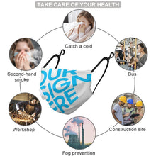 Lade das Bild in den Galerie-Viewer, Waschbare Maske mit Atemventil Erwachsene AllOver Druck selbst gestalten und bedrucken