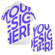 Lade das Bild in den Galerie-Viewer, Einzelbild-Design Herren / Männer Kurzarmhemd Set Kurzarm und Shorts B339D1P mit Foto Design Motiv Text selbst gestalten und bedrucken
