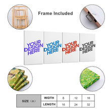 Lade das Bild in den Galerie-Viewer, Multi-Image-Design Druck Vertikale Version 2:3 hängende Poster 4 Panel / Wandbilder 4-teilig / Leinwand Malerei mit Foto selbst gestalten und bedrucken