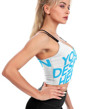 Lade das Bild in den Galerie-Viewer, Elegantes Sexy Yoga Top Slim Studio Bra Damen / Frauen YJ005 selbst gestalten und bedrucken