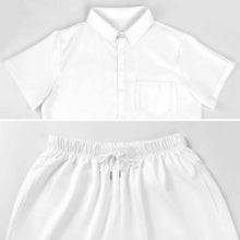 Lade das Bild in den Galerie-Viewer, Einzelbild-Design Herren / Männer Kurzarmhemd Set Kurzarm und Shorts B339D1P mit Foto Design Motiv Text selbst gestalten und bedrucken