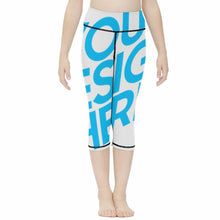 Lade das Bild in den Galerie-Viewer, Sportswear Verkürzte Yogahose 3/4 Relax Pants NT10 für Kinder mit Foto Text selbst gestalten und bedrucken