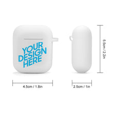 Lade das Bild in den Galerie-Viewer, Kopfhörer-Schutzhülle, Hülle für Apple AirPods Kopfhörer - Silikon Schutzhülle Etui Case Cover Schoner Katze Design mit Foto Text selbst gestalten und bedrucken