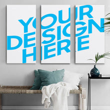Lade das Bild in den Galerie-Viewer, 3 Panel hängende Poster vertikal 1:2 / Leinwandbild 3-teilig / Leinwand Malerei Wandbilder mit Foto selbst gestalten und bedrucken