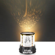 Lade das Bild in den Galerie-Viewer, ABS Sternenhimmel Projektionslampe Schwarz-Stil selbst gestalten und bedrucken
