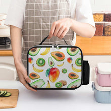Lade das Bild in den Galerie-Viewer, Abnehmbare Leder Lunchtasche Lunch Bag Kühltasche mit Tragegriff 21×27×9cm mit Foto / Text selbst gestalten und bedrucken