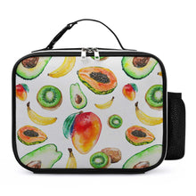Lade das Bild in den Galerie-Viewer, Abnehmbare Leder Lunchtasche Lunch Bag Kühltasche mit Tragegriff 21×27×9cm mit Foto / Text selbst gestalten und bedrucken