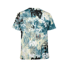 Lade das Bild in den Galerie-Viewer, Allover Print Rundhalsshirt Kurzarm Tshirt für Herren mit Fotos Muster Text Logo selbst gestalten und bedrucken