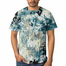 Lade das Bild in den Galerie-Viewer, Allover Print Rundhalsshirt Kurzarm Tshirt für Herren mit Fotos Muster Text Logo selbst gestalten und bedrucken