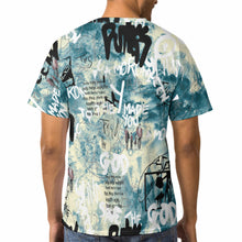 Lade das Bild in den Galerie-Viewer, Allover Print Rundhalsshirt Kurzarm Tshirt für Herren mit Fotos Muster Text Logo selbst gestalten und bedrucken