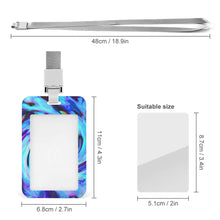 Lade das Bild in den Galerie-Viewer, Vertikal-Version Arbeitskarte ID Hülle Arbeitskartenschale Work Card Shell mit Foto Text Muster selbst gestalten und bedrucken