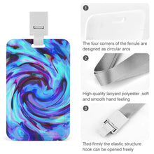 Lade das Bild in den Galerie-Viewer, Vertikal-Version Arbeitskarte ID Hülle Arbeitskartenschale Work Card Shell mit Foto Text Muster selbst gestalten und bedrucken