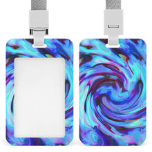 Lade das Bild in den Galerie-Viewer, Vertikal-Version Arbeitskarte ID Hülle Arbeitskartenschale Work Card Shell mit Foto Text Muster selbst gestalten und bedrucken