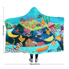 Lade das Bild in den Galerie-Viewer, Arktischer Samt Decke mit Kapuze 40"×50" 50"×60" 60"×80" selbst gestalten und bedrucken