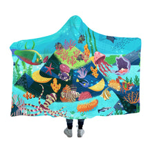 Lade das Bild in den Galerie-Viewer, Arktischer Samt Decke mit Kapuze 40"×50" 50"×60" 60"×80" selbst gestalten und bedrucken