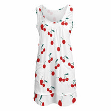 Lade das Bild in den Galerie-Viewer, Ärmelloses Sommerkleid mit U-Ausschnitt für Damen Frauen mit Foto Text selbst gestalten und bedrucken