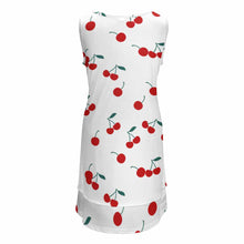 Lade das Bild in den Galerie-Viewer, Ärmelloses Sommerkleid mit U-Ausschnitt für Damen Frauen mit Foto Text selbst gestalten und bedrucken