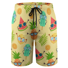 Lade das Bild in den Galerie-Viewer, Badeshorts & Badehose Kurz - Jungen - Vierteiliges Design Druck - selbst gestalten und bedrucken
