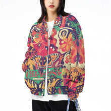 Lade das Bild in den Galerie-Viewer, Baseball Uniform Mantel Baseball Jacke für Damen / Frauen mit vollem Druck mit Foto Text selbst gestalten und bedrucken