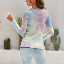 Lade das Bild in den Galerie-Viewer, Basic Langarm-Shirt komfortabler Pullover mit Mesh-Einsatz am Ausschnitt Longsleeve NZ140 - Damen / Frauen - selbst gestalten und bedrucken