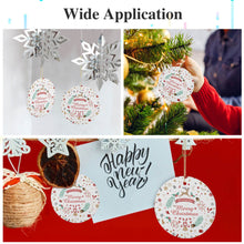Lade das Bild in den Galerie-Viewer, Beidseitige keramike runde Christbaumschmuck mit Foto Text selbst gestalten und bedrucken