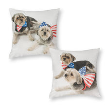 Lade das Bild in den Galerie-Viewer, Beidseitiger Druck 2er Set Kissenbezug Kuschelkissen Polyester Kissenhülle für Zierkissen, Dekokissen, Sofakissen, Couchkissen mit Fotos Muster Text Logo selbst gestalten und bedrucken