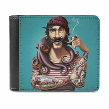 Lade das Bild in den Galerie-Viewer, Beidseitiger Druck Zweiseitige unterschiedliche Bilder Kurze PU Leder Geldbörse Geldbeutel Brieftasche mit Fotos Muster Text Logo selbst gestalten und bedrucken