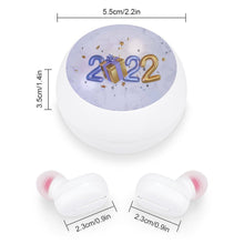 Lade das Bild in den Galerie-Viewer, Bluetooth Kopfhörer Ohrhörer Headset mit Ladestation mit Logo Motiv oder Foto selbst gestalten und bedrucken