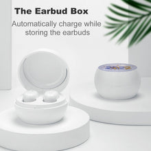 Lade das Bild in den Galerie-Viewer, Bluetooth Kopfhörer Ohrhörer Headset mit Ladestation mit Logo Motiv oder Foto selbst gestalten und bedrucken