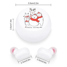 Lade das Bild in den Galerie-Viewer, Bluetooth Kopfhörer Ohrhörer Headset mit Ladestation mit Logo Motiv oder Foto selbst gestalten und bedrucken