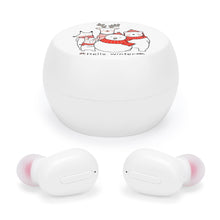 Lade das Bild in den Galerie-Viewer, Bluetooth Kopfhörer Ohrhörer Headset mit Ladestation mit Logo Motiv oder Foto selbst gestalten und bedrucken