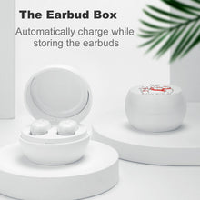 Lade das Bild in den Galerie-Viewer, Bluetooth Kopfhörer Ohrhörer Headset mit Ladestation mit Logo Motiv oder Foto selbst gestalten und bedrucken