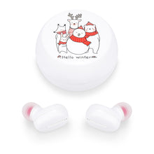 Lade das Bild in den Galerie-Viewer, Bluetooth Kopfhörer Ohrhörer Headset mit Ladestation mit Logo Motiv oder Foto selbst gestalten und bedrucken