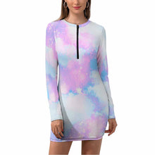 Lade das Bild in den Galerie-Viewer, Bodycon-Kleid mit vollem Arm NZ017 Damen / Frauen selbst gestalten und bedrucken
